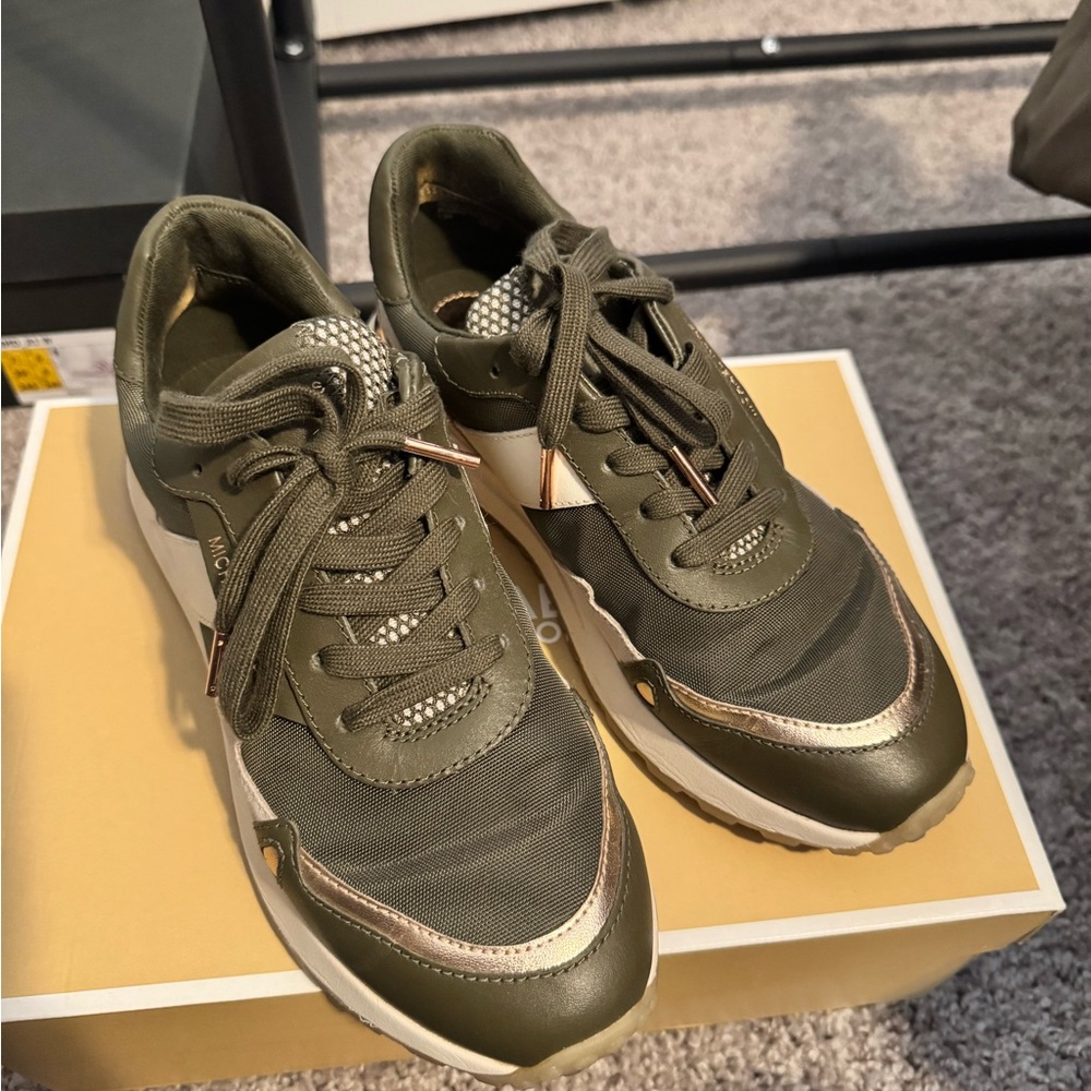 MICHAEL Michael Kors Olive Green Sneakers